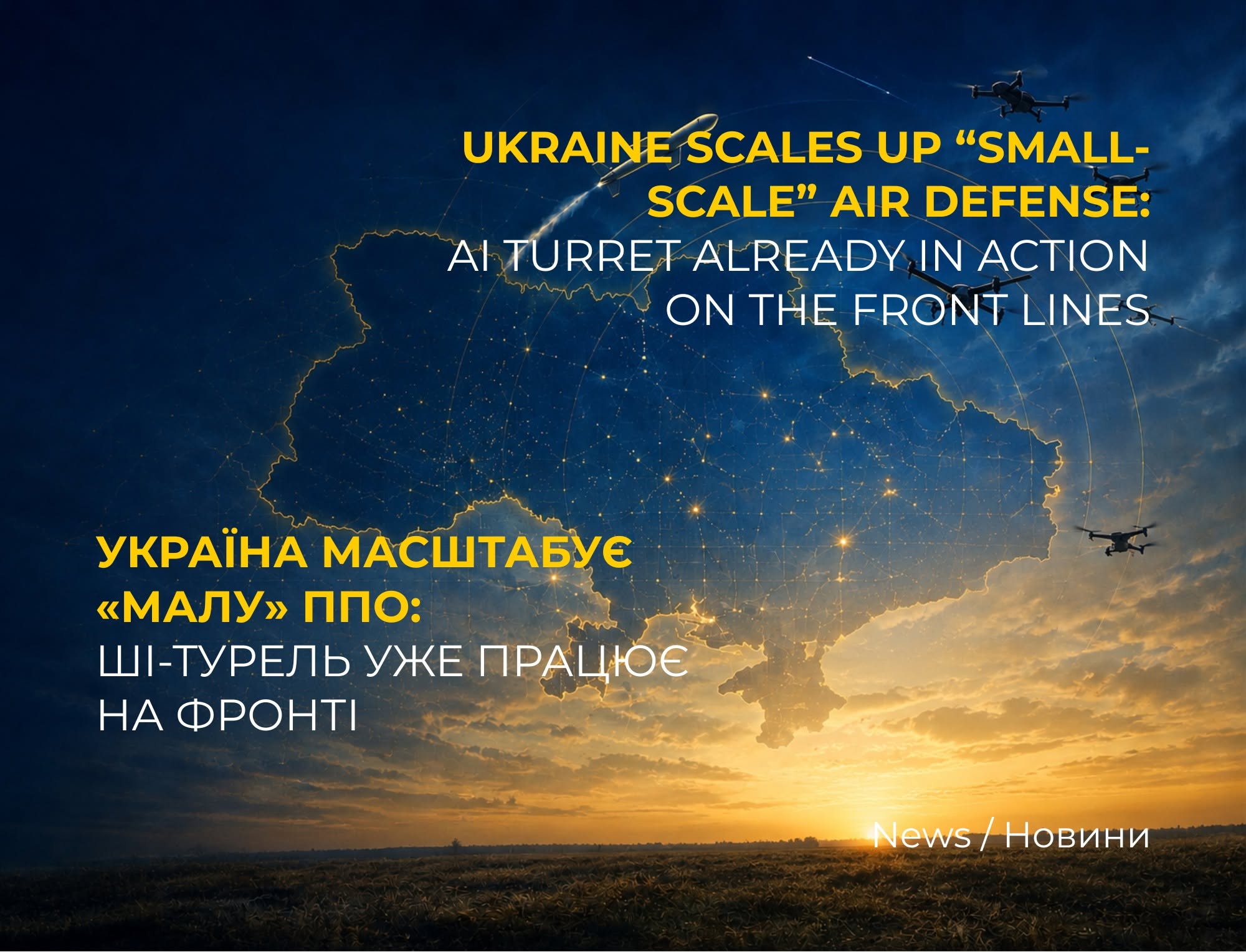 The Ukrainian Ministry of Defense continues to develop “light” air defense capabilities to protect military personnel and civilians from enemy UAV attacks.